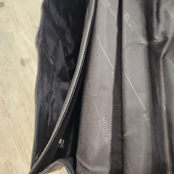 KENNETH COLE Leather Messenger Briefcase,Dark Brown Men's OS - Picture 6 of 13